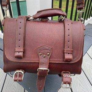 Leather Saddlebag/Briefcase